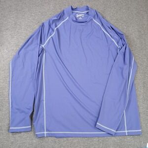 Duluth Trading Co Shirt Men's XL Purple Base Layer Performance Slim Fit Active